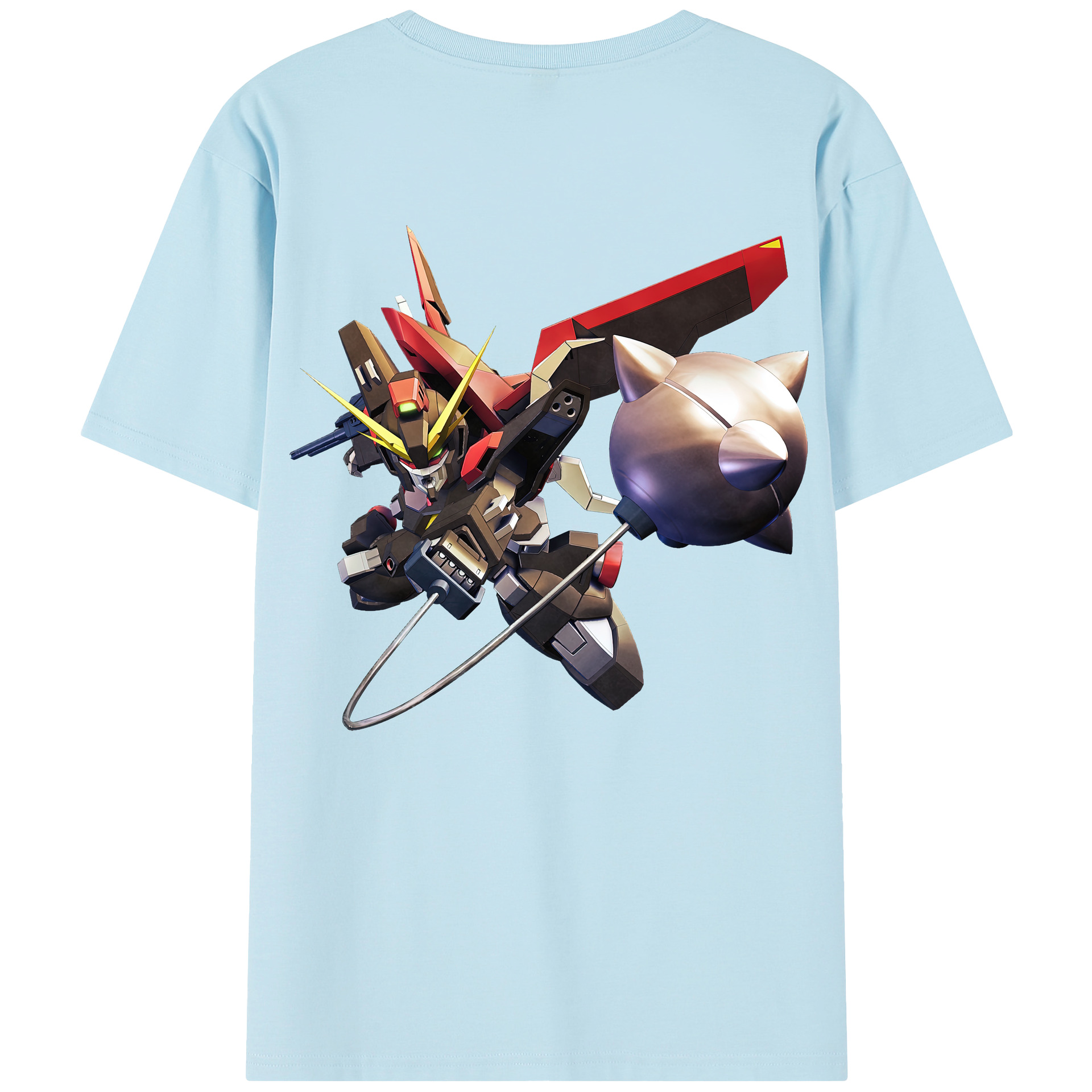 （画像用） 機動戦士ガンダム Mobile Suit Gundam 綿100％半袖Tシャツ（背面プリント）